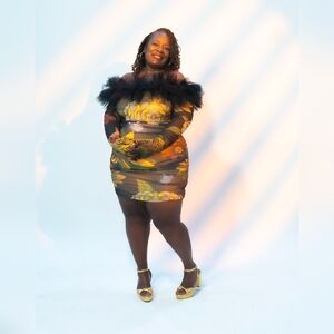 Floral Off-Shoulder Mini Dress